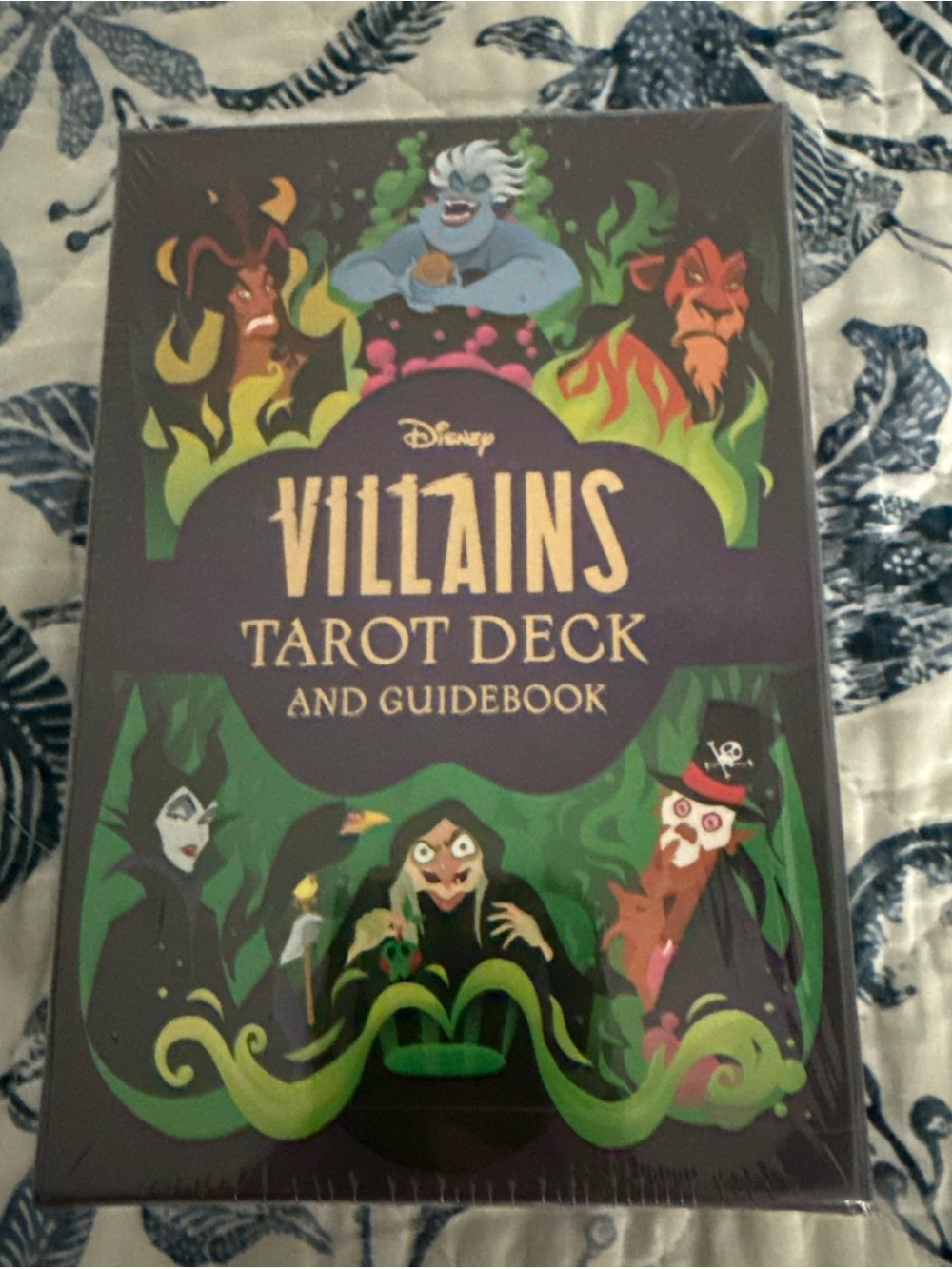 Disney Villains Tarot Deck — Purple with Green & Gold Artwork